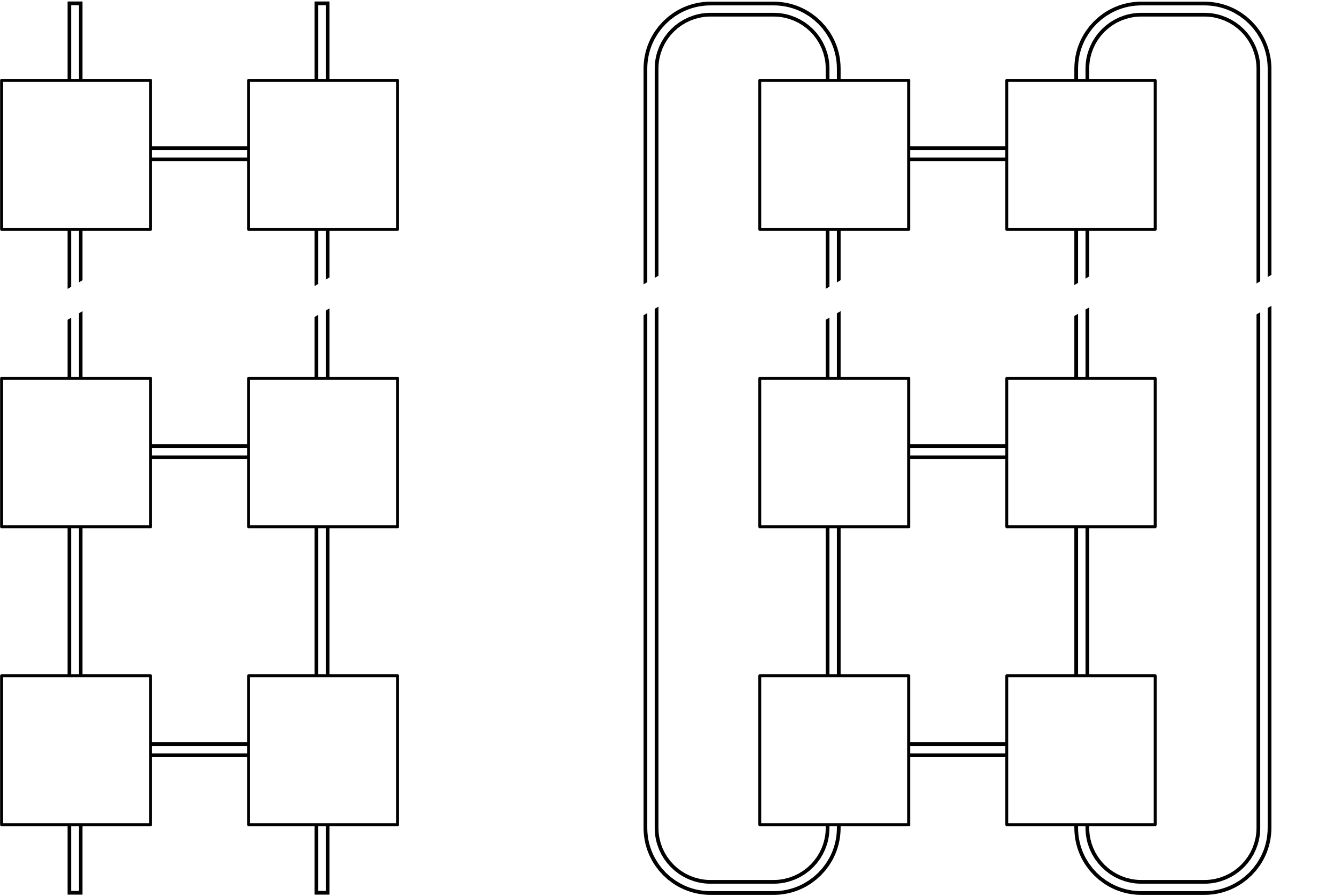 Mesh and torus link topologies